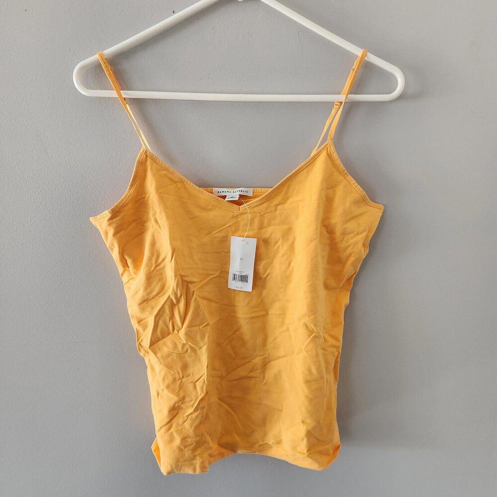 NWT Banana Republic Spaghetti Strap Stretch Tank Orange Size‎ XL